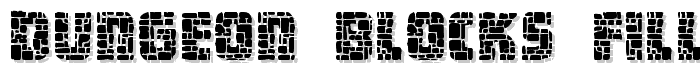 Dungeon Blocks Filled font